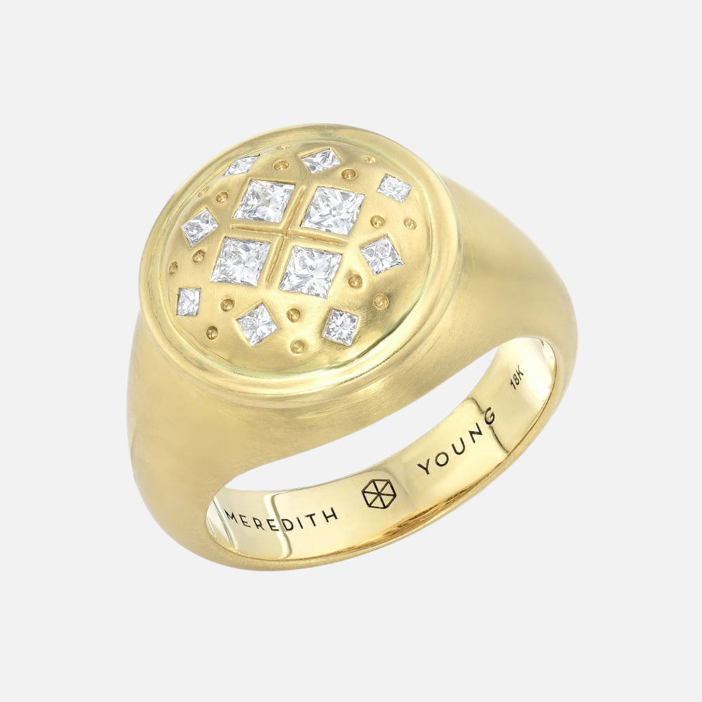 Diamond Pinky Ring by Meredith Young - At Present Jewelry