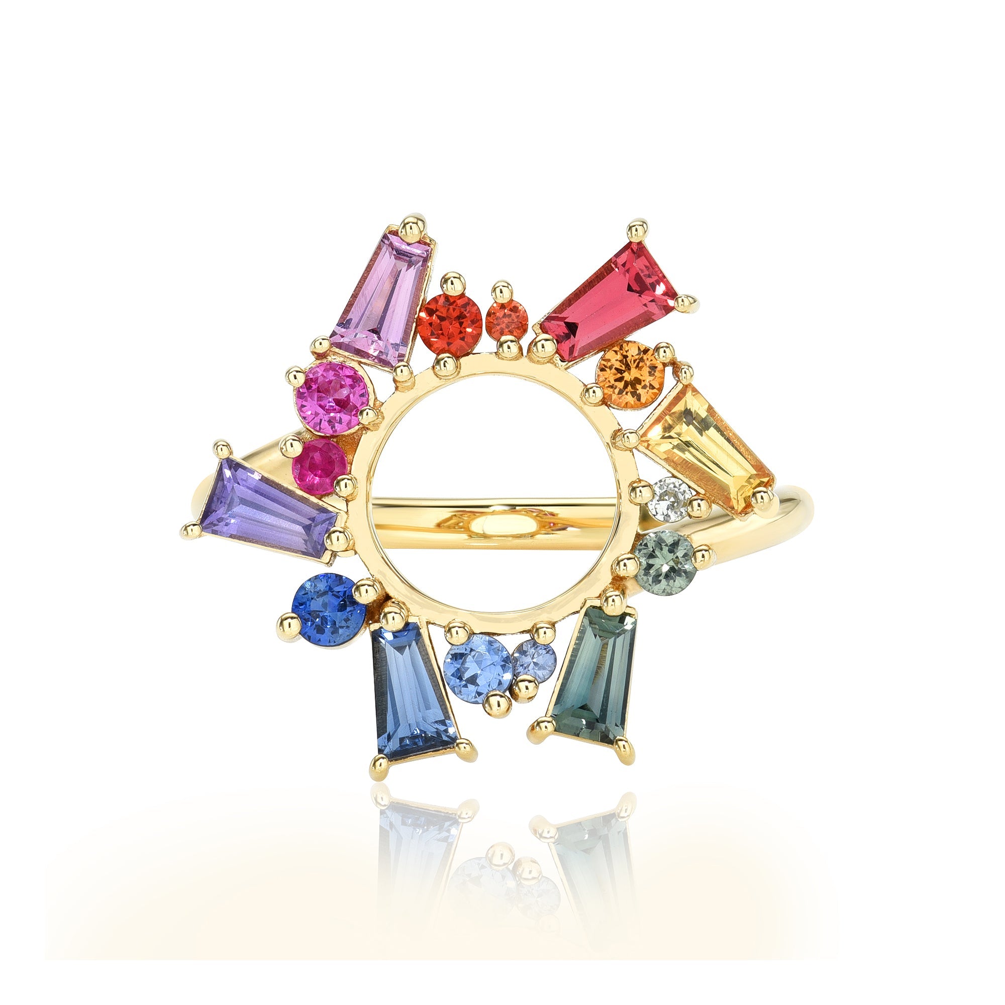 Rainbow Sapphire Ring