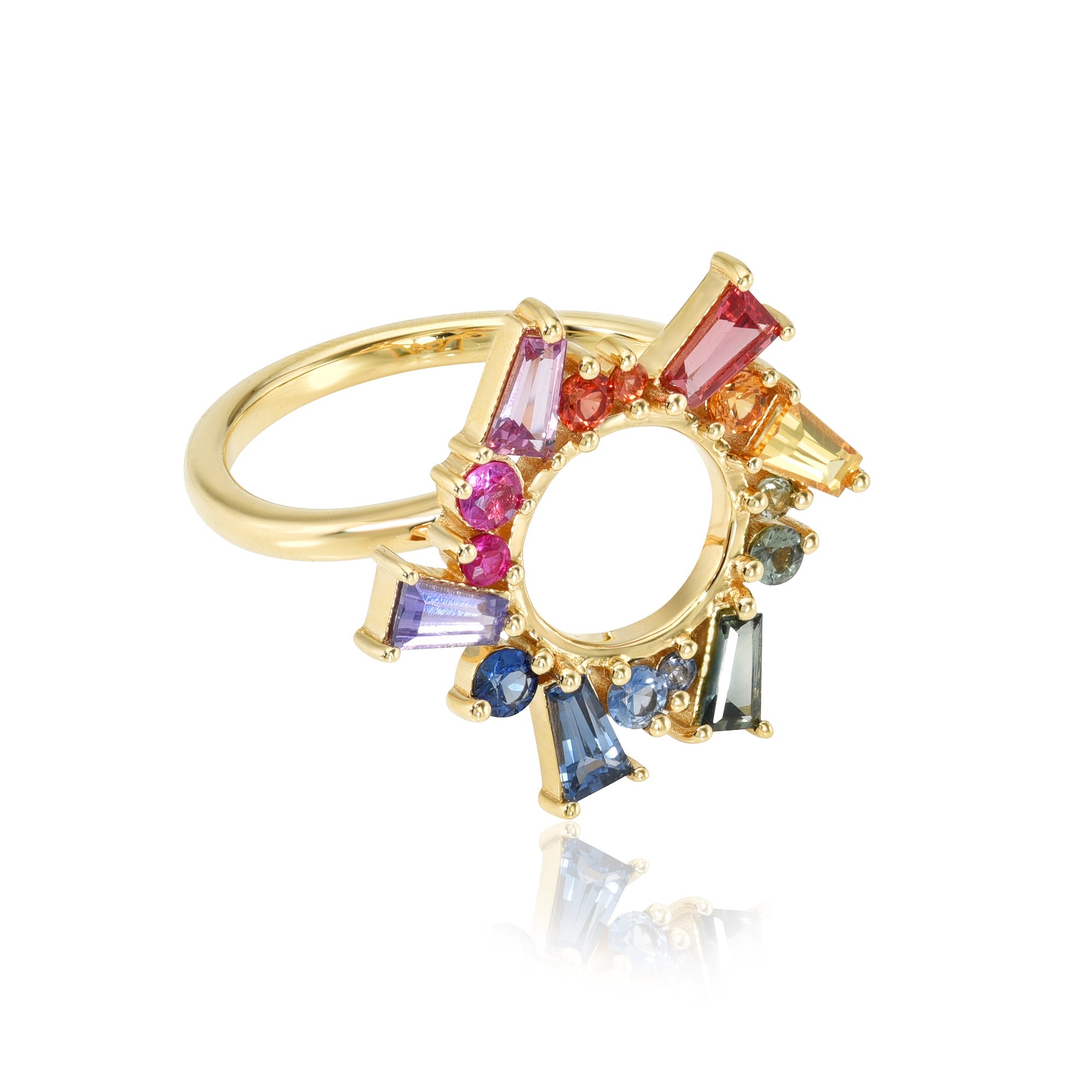 Rainbow Sapphire Ring