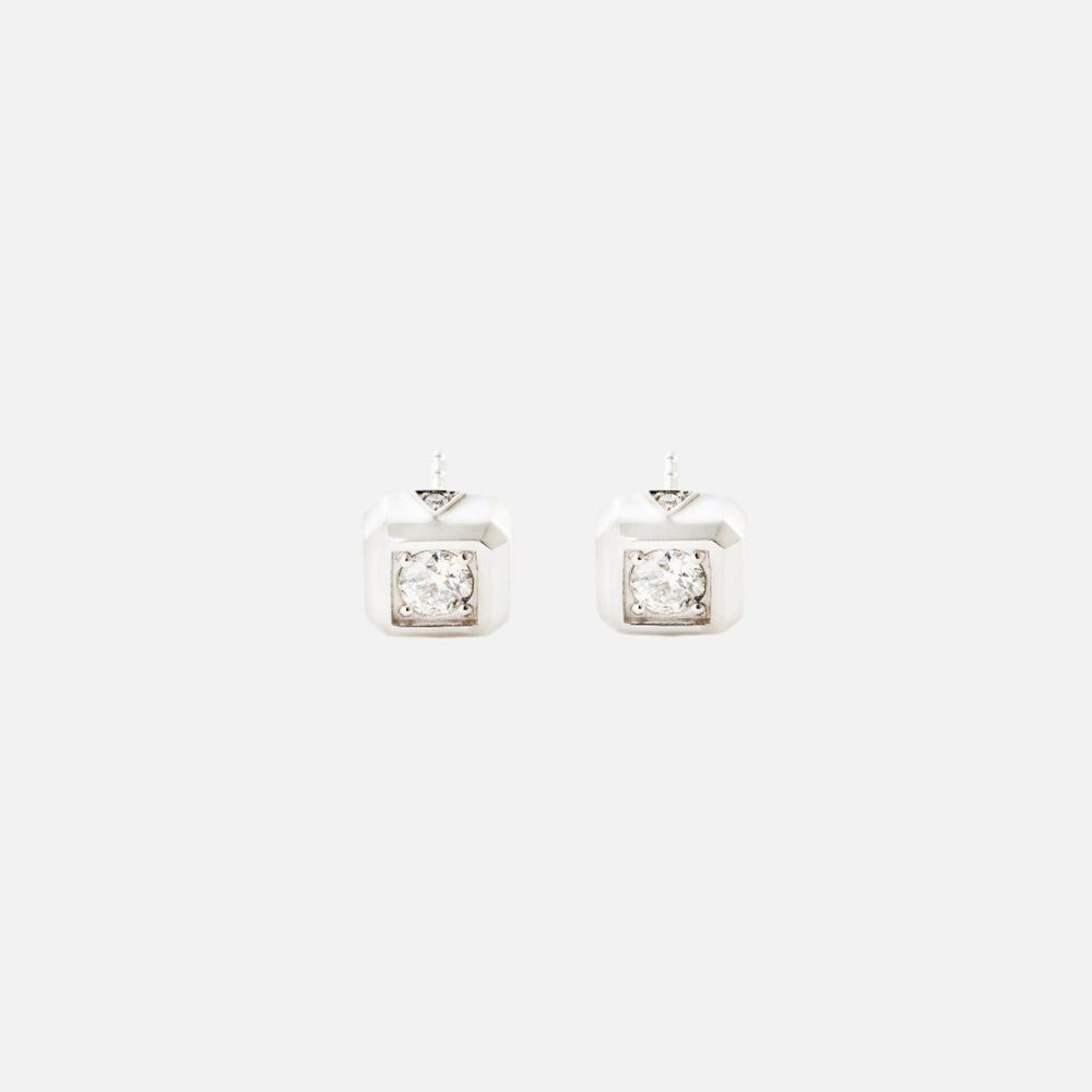 Code Stud Earrings by James Banks Design - At Present Jewelry