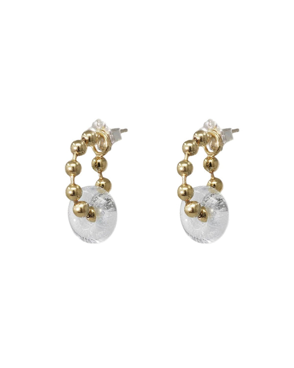 Donut Ball Hoop Earrings by CLED - At Present Jewelry