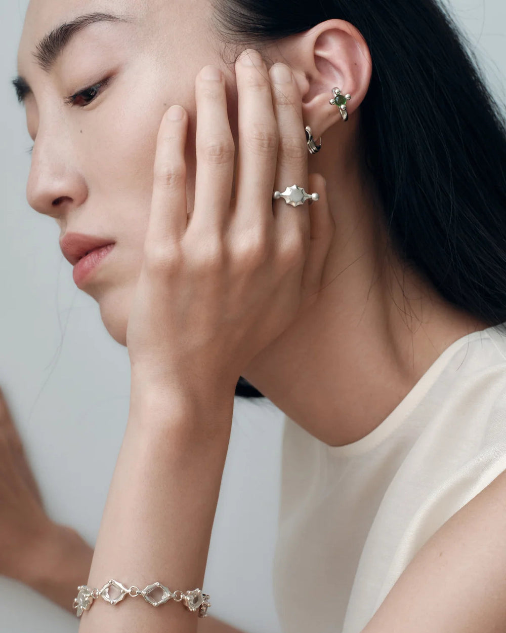 LAS Scallop Swivel Ring | Metal | Engraving