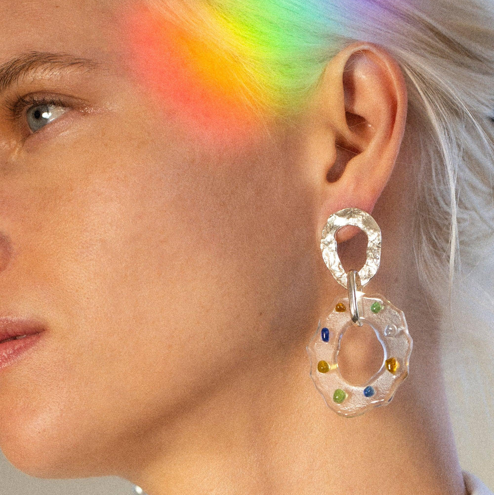 High Tide Earrings in Spectrum by CLED - At Present Jewelry