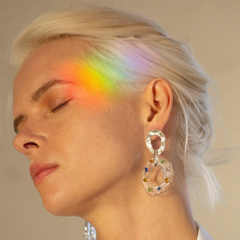 High Tide Earrings in Spectrum by CLED - At Present Jewelry