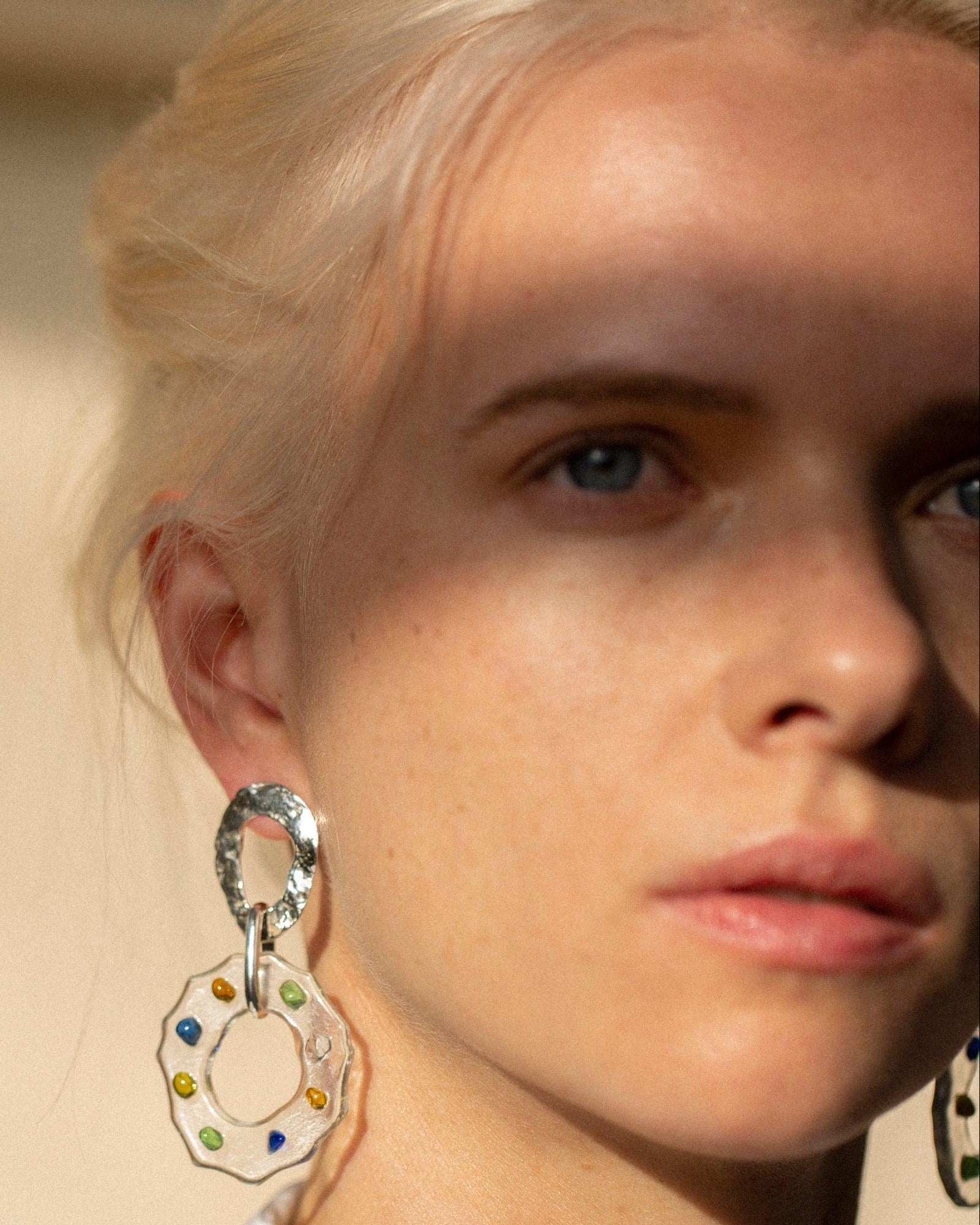 High Tide Earrings in Spectrum by CLED - At Present Jewelry
