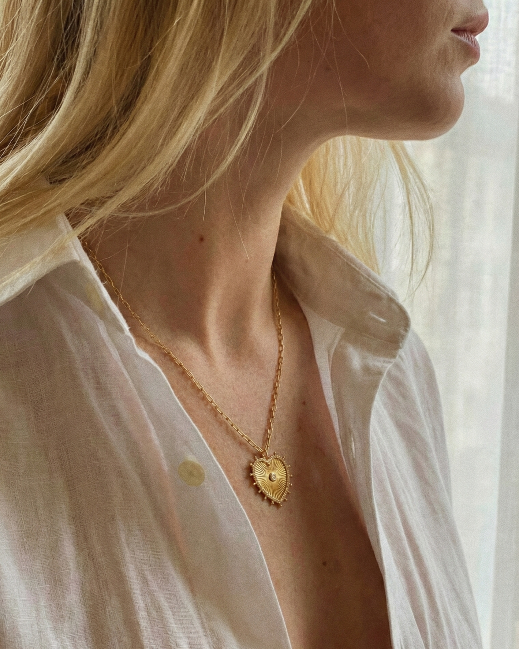 Cassandane Medium Diamond Heart Pendant