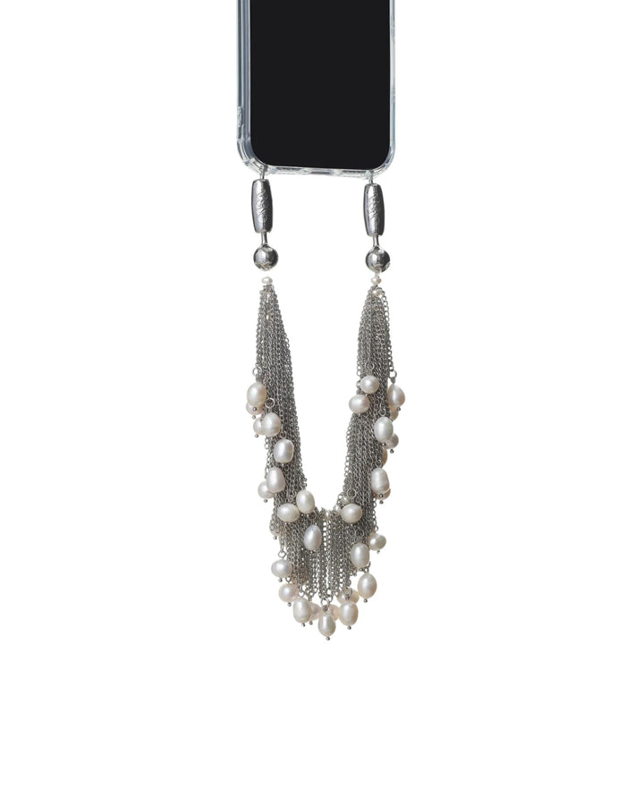 Pearl Chain Drop Wristlet by OSSA New York - At Present Jewelry