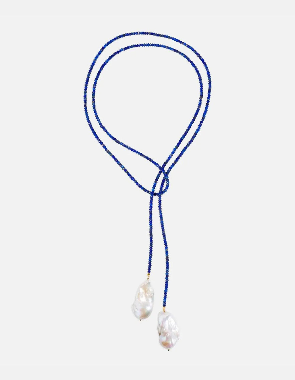 Lapis Classic Gemstone Lariat by Joie DiGiovanni - At Present Jewelry