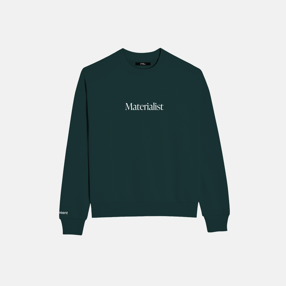 Materialist Crewneck by At Present - At Present Jewelry