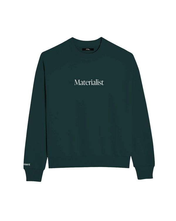Materialist Crewneck by At Present - At Present Jewelry