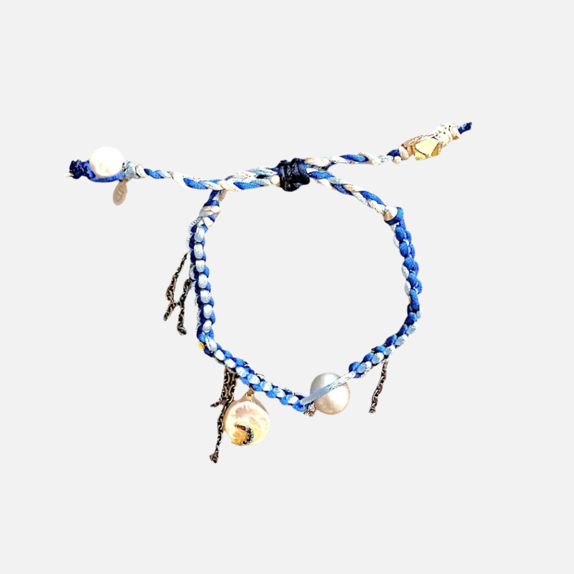 Blue Moon Silk Rocker Bracelet