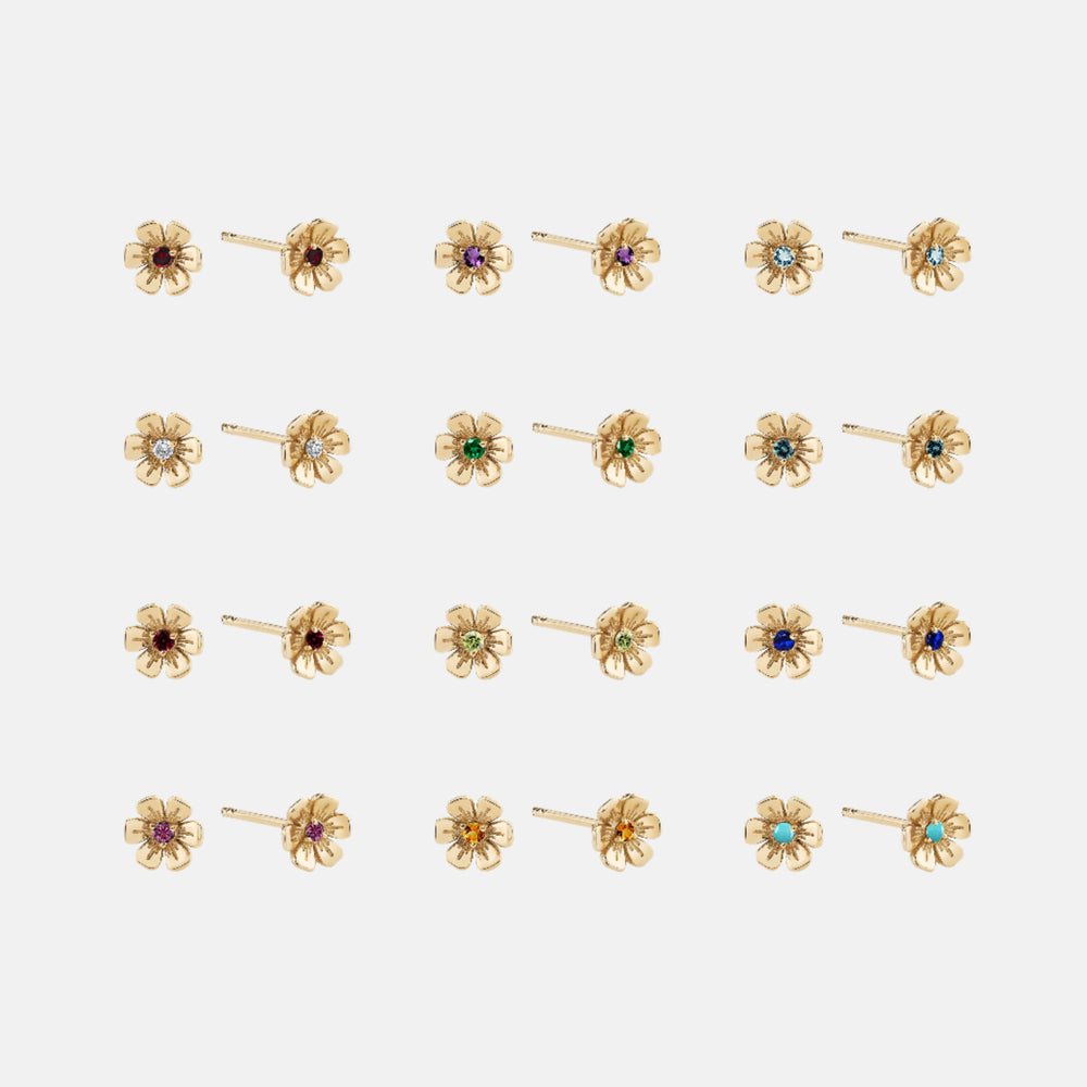 In Bloom Birthstone Studs by Ariel Gordon Jewelry - At Present Jewelry