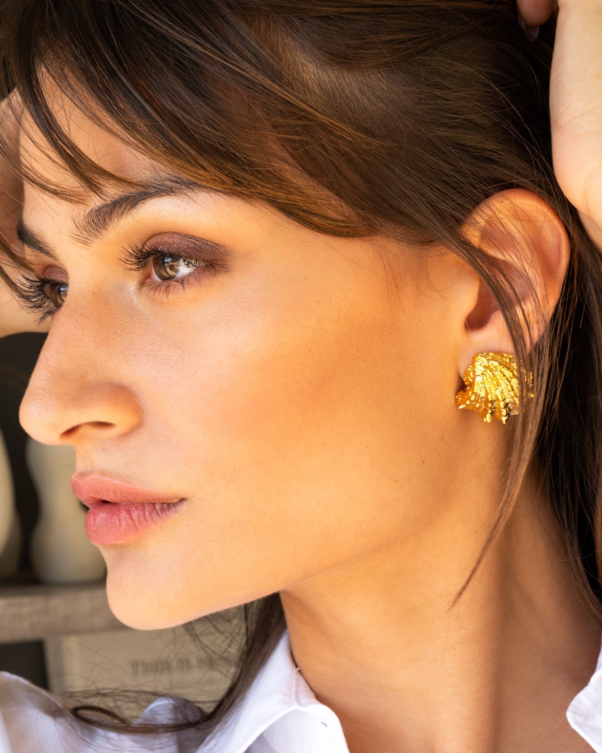 Small Shell Earring by Christina Caruso - At Present Jewelry