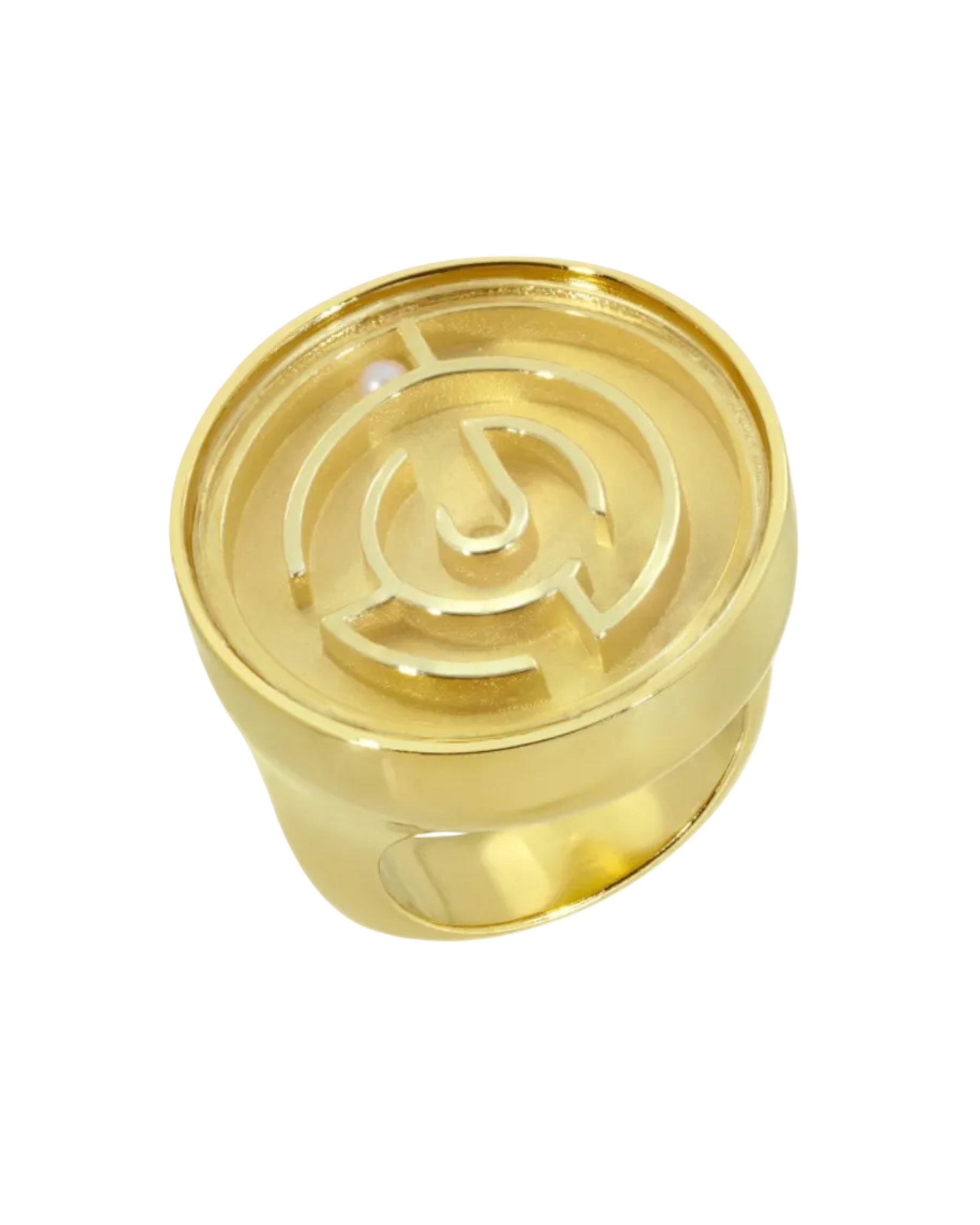 Chubby Maze Ring, Gold by Monbouquette - At Present Jewelry