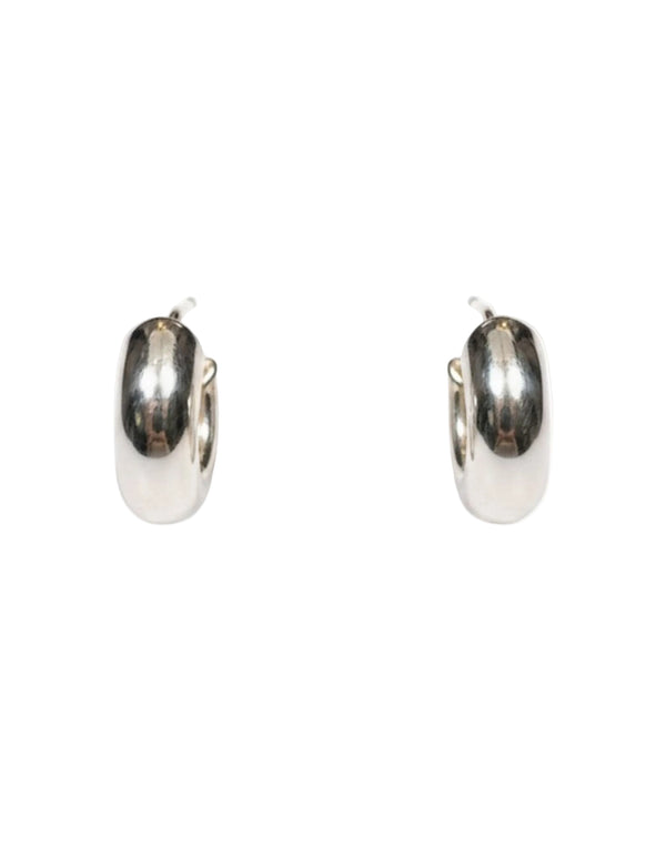 Mackie Silver Hoop by Rebecca Pinto - At Present Jewelry