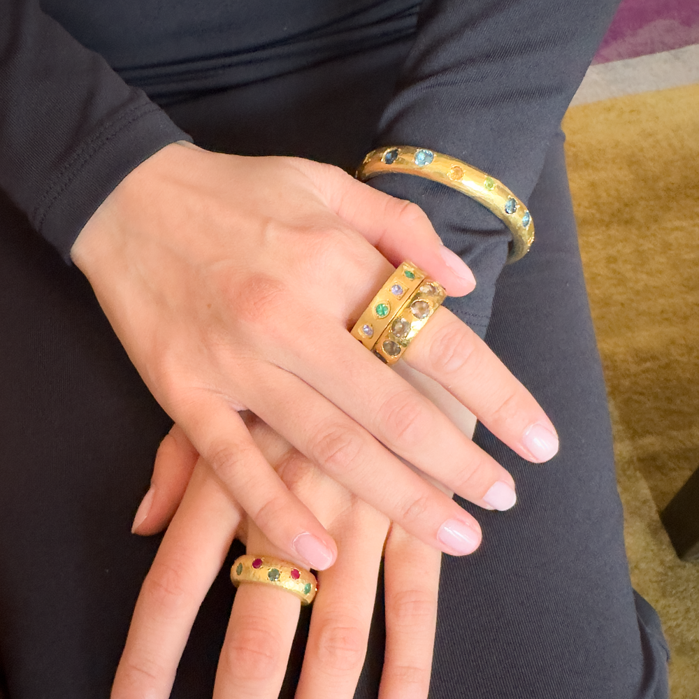 18k Leo Ring, Pink Sapphire by ELIBURCH - At Present Jewelry