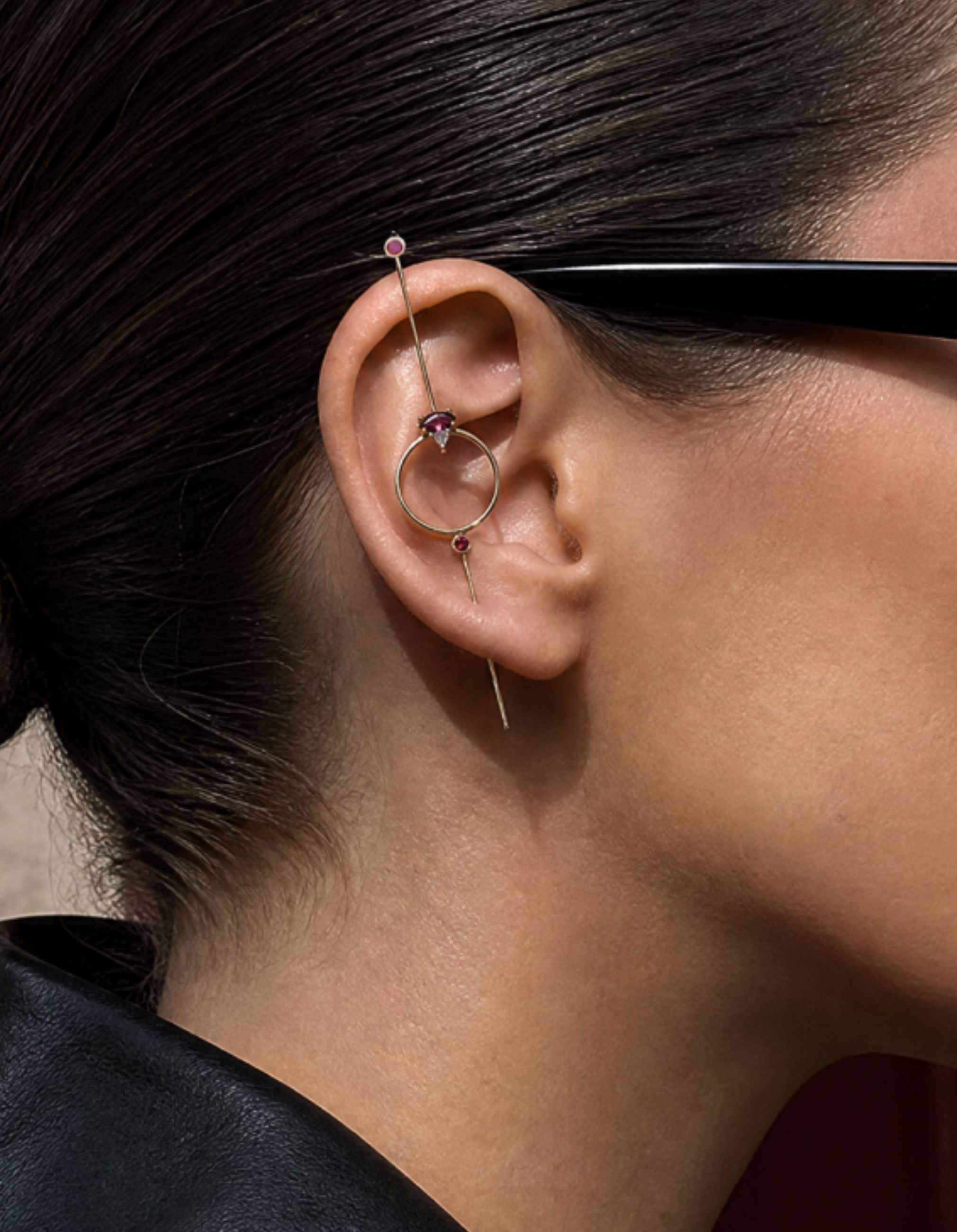 Orb Drop Needle Earring