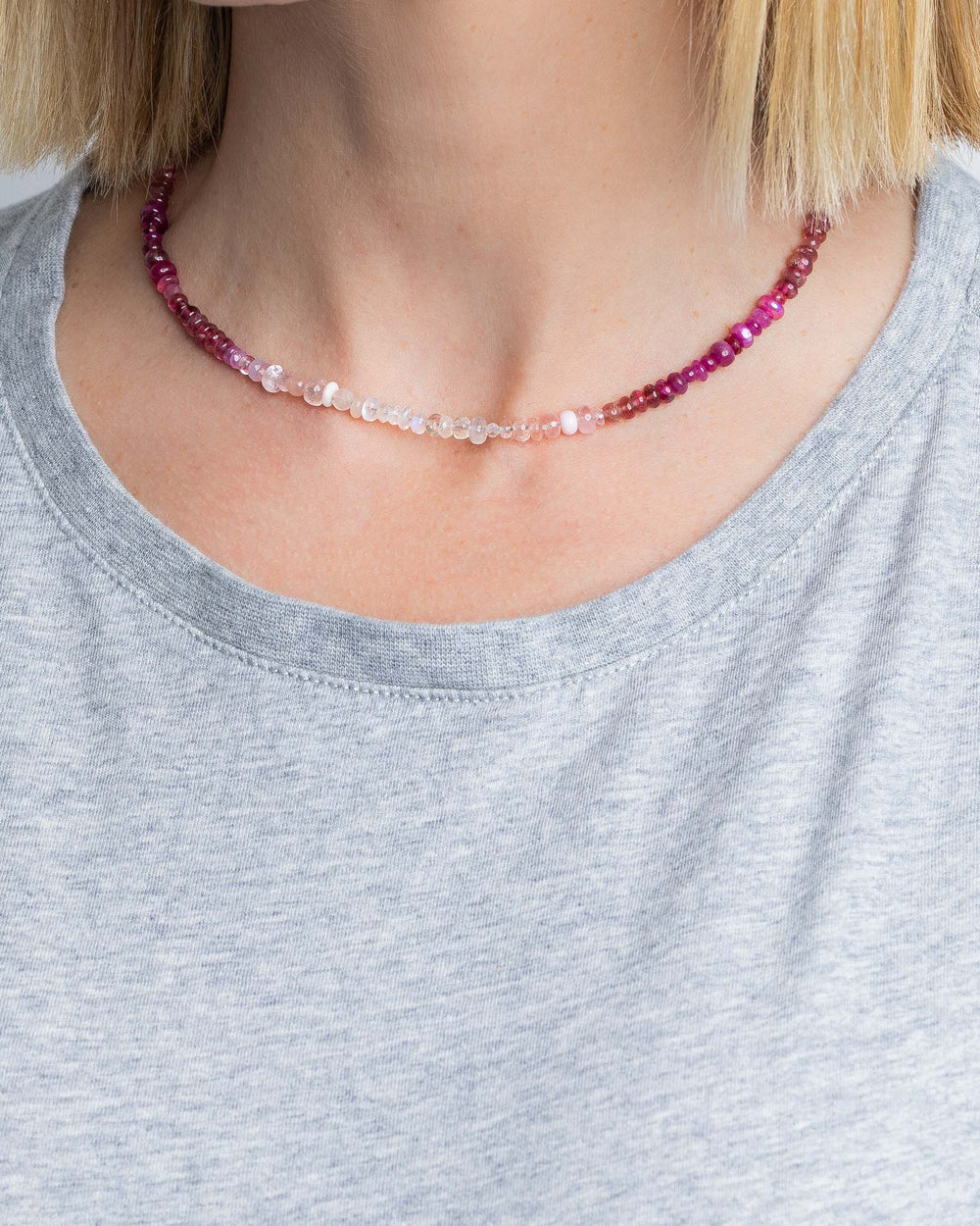 Pink Peach Cutie Necklace by Encirkled Jewelry - At Present Jewelry