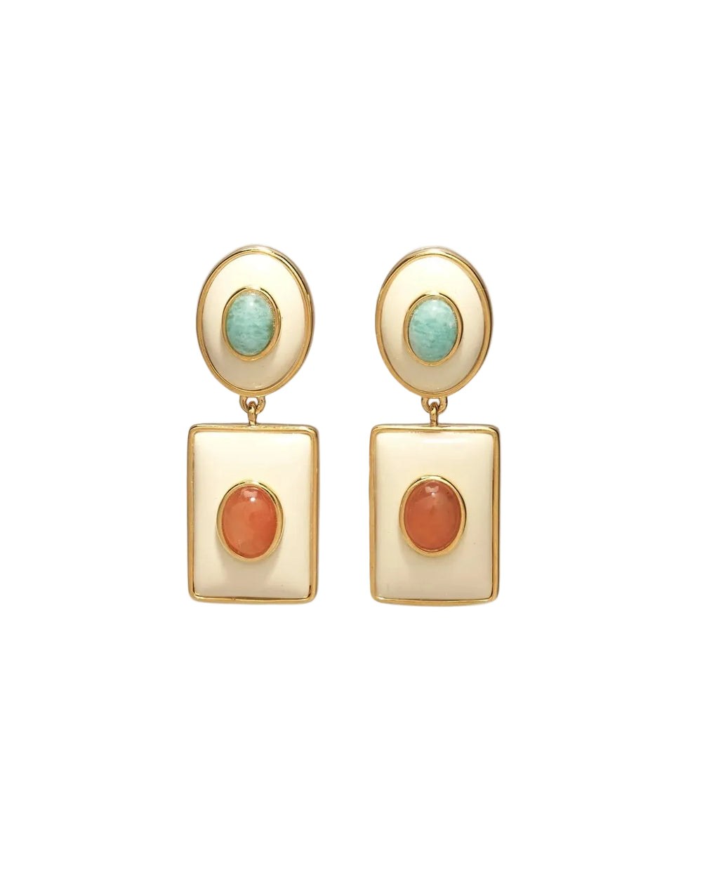 Ethereal Pool Earrings in Citrus by Lizzie Fortunato - At Present Jewelry
