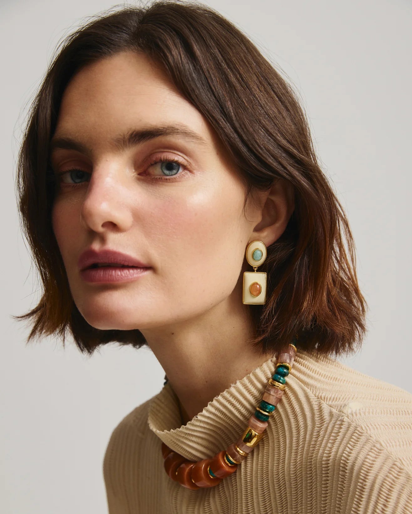 Ethereal Pool Earrings in Citrus by Lizzie Fortunato - At Present Jewelry