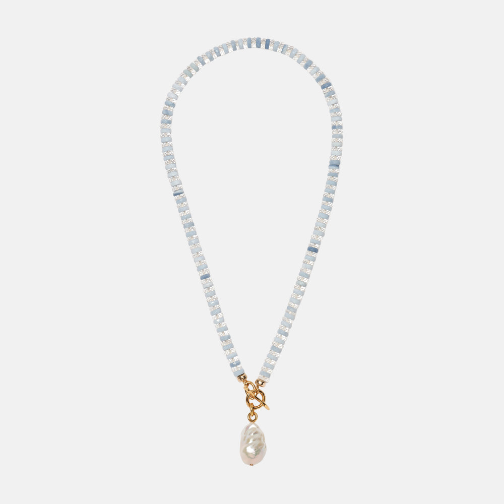 Pearl Isle Necklace in Mist by Lizzie Fortunato - At Present Jewelry