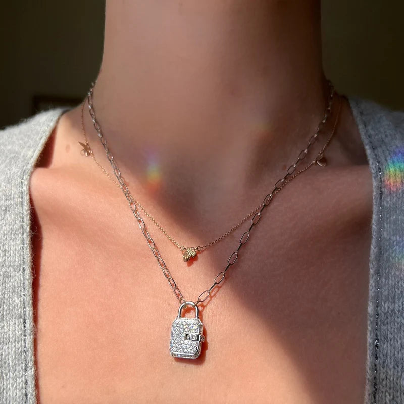 Tiny Asterope 3 Migration Necklace by James Banks Design - At Present Jewelry