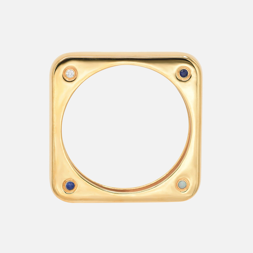 BOLD Bangle, Gold Plated by Jalil Johnson : At Present Collection - At Present Jewelry