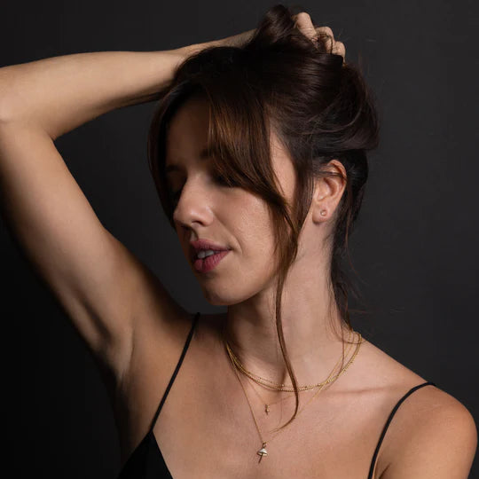 Pavé Mushroom Pendant by Talon Jewelry - At Present Jewelry