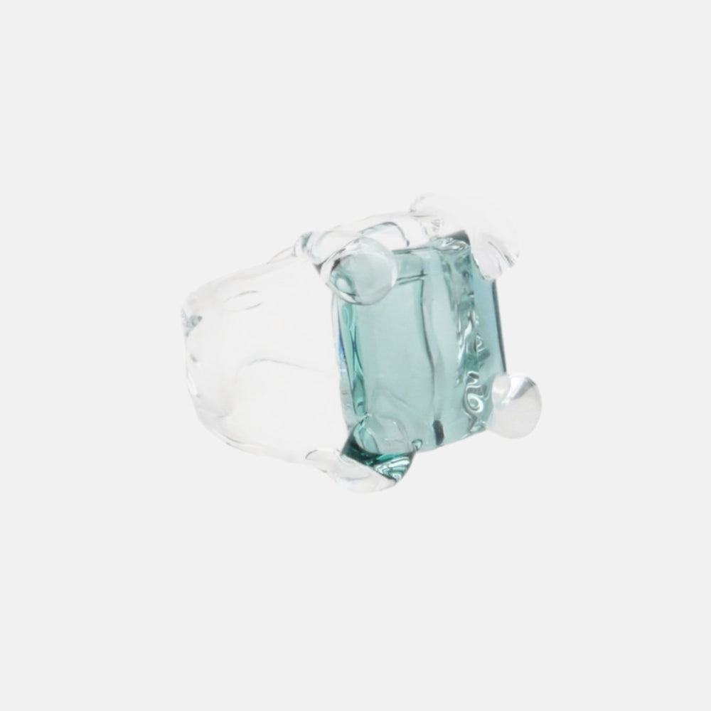 Square Prong Set Ring by KEANE - At Present Jewelry