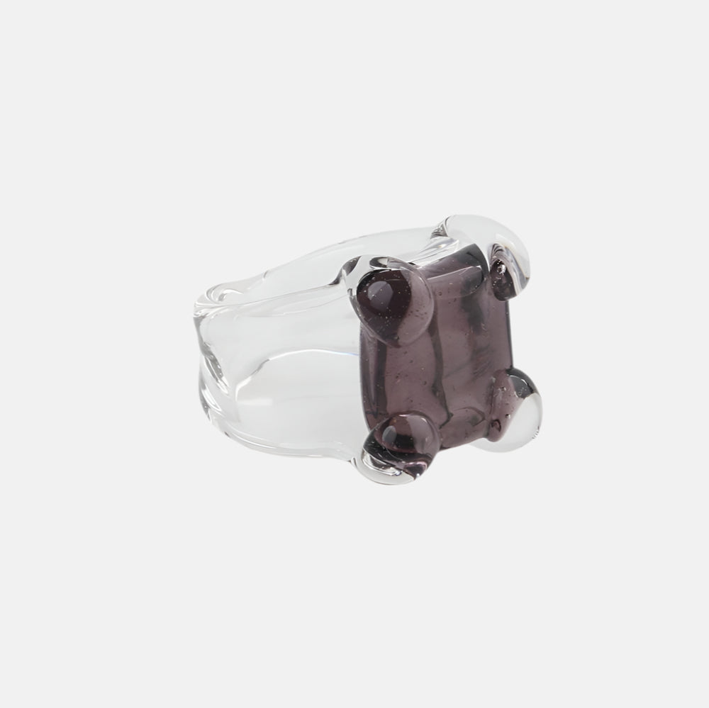 Square Prong Set Ring by KEANE - At Present Jewelry