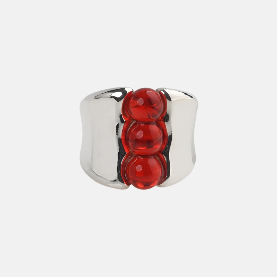 Silver Three Pea Ring by KEANE - At Present Jewelry