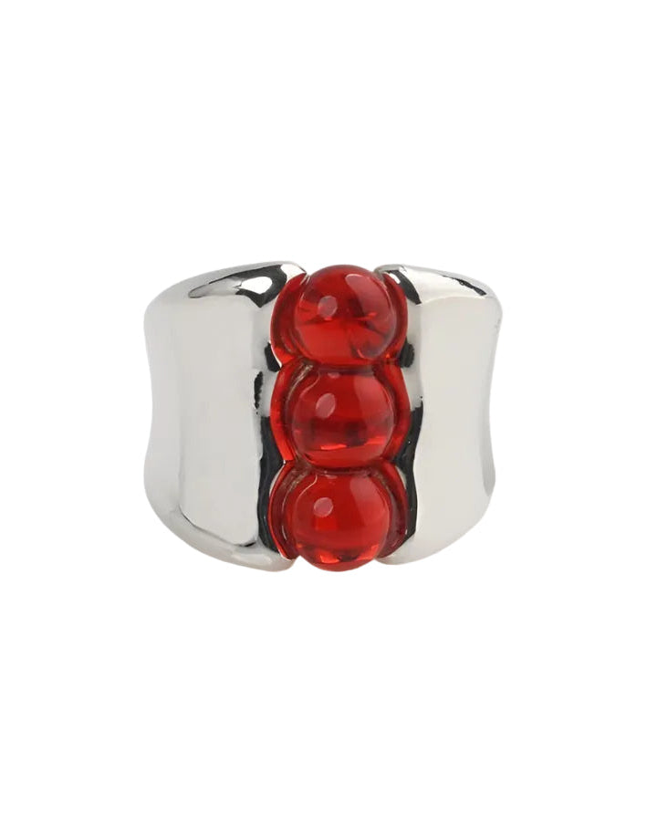 Silver Three Pea Ring by KEANE - At Present Jewelry