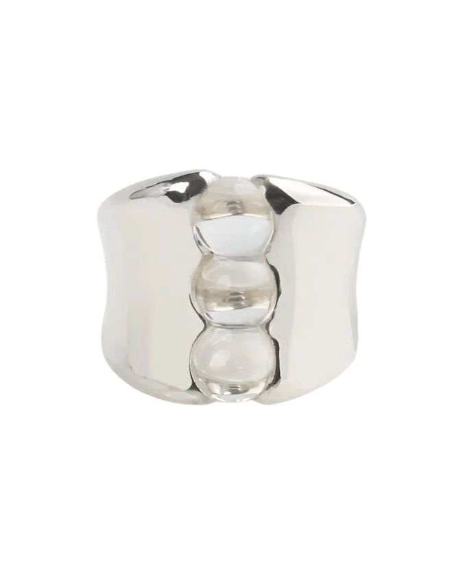 Silver Three Pea Ring