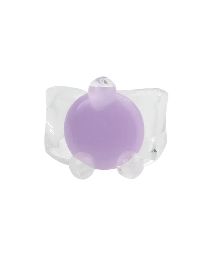Disc Prong Set Ring by KEANE - At Present Jewelry