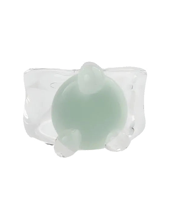 Disc Prong Set Ring by KEANE - At Present Jewelry