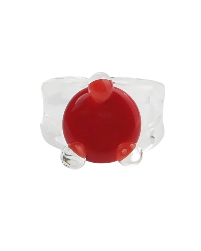 Disc Prong Set Ring by KEANE - At Present Jewelry