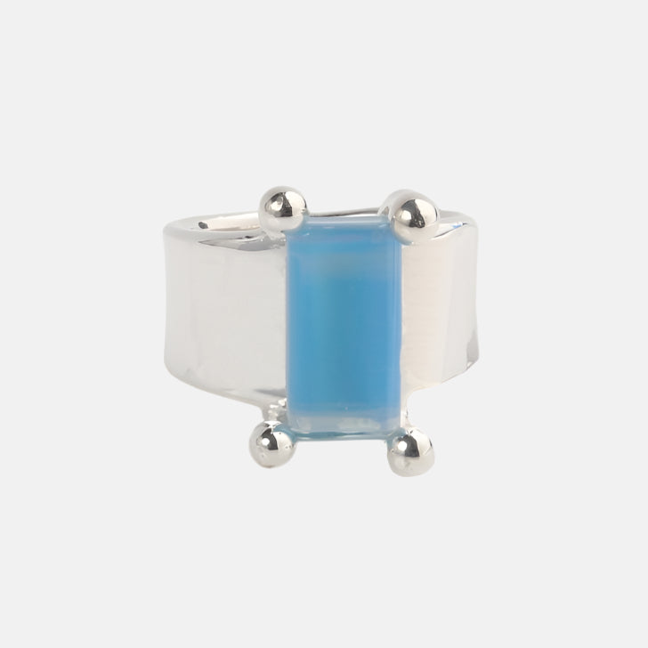 Silver Prong Set Ring by KEANE - At Present Jewelry