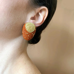 Mini Maurita Earrings, Gold
