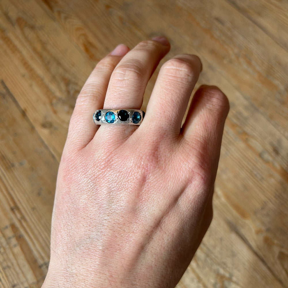 Jumbo Leo Ring, Lagoon by ELIBURCH - At Present Jewelry