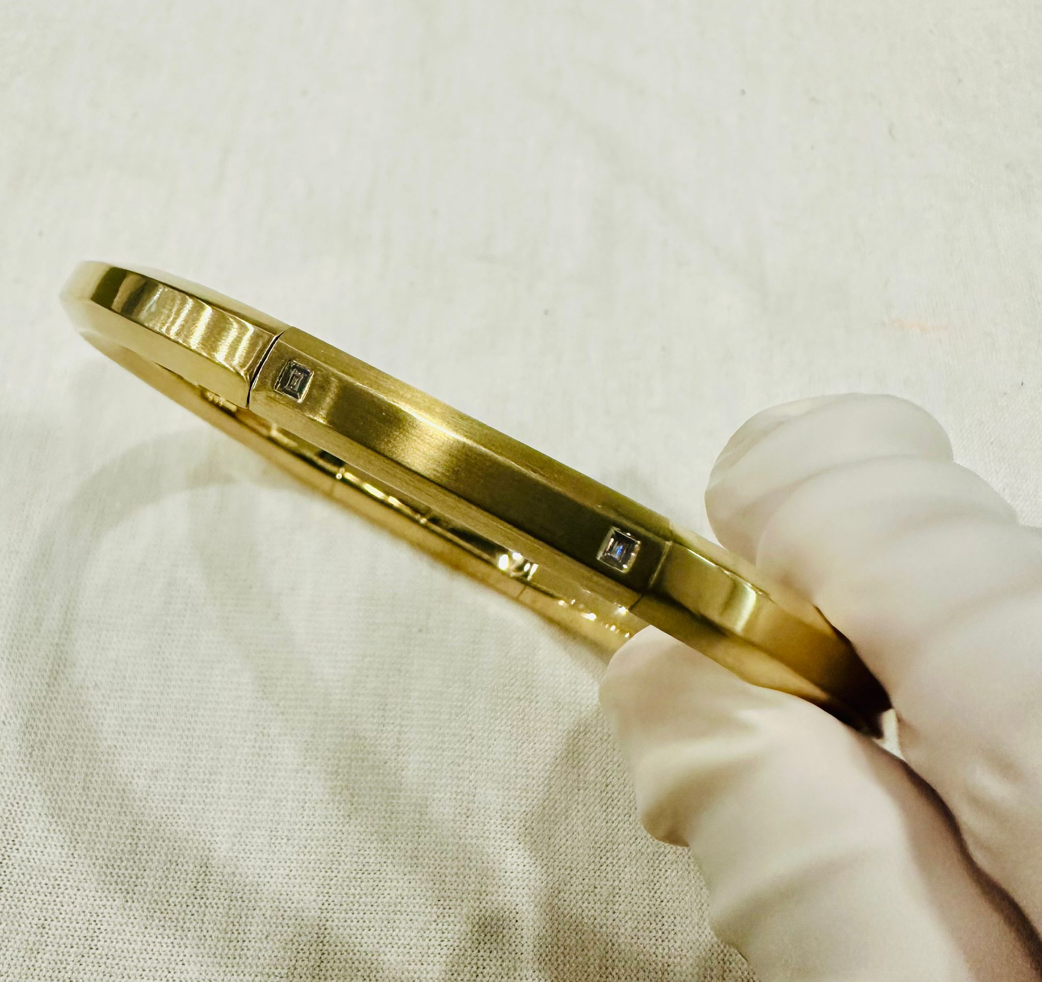 Vault Bracelet with Baguette Diamonds