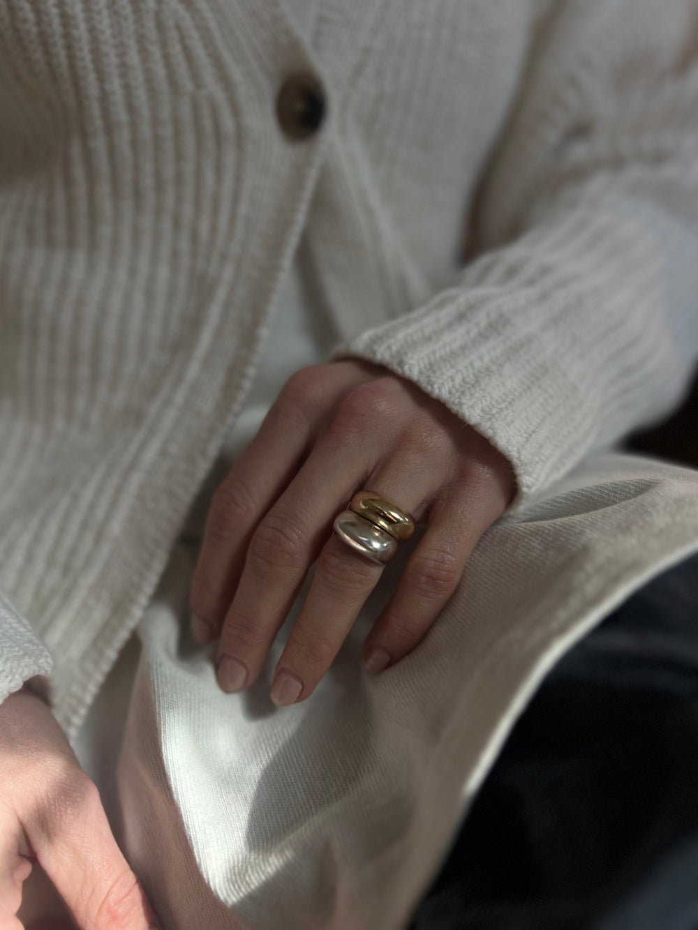 High Tide Silver Ring by Rebecca Pinto - At Present Jewelry