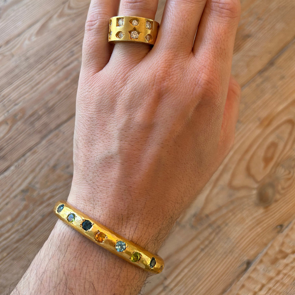 Jumbo Jacob Cuff, Gold by ELIBURCH - At Present Jewelry
