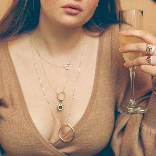 The Gold Petite Loop Necklace