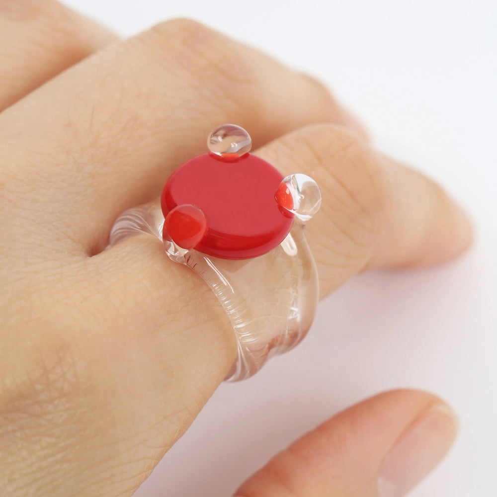 Disc Prong Set Ring by KEANE - At Present Jewelry