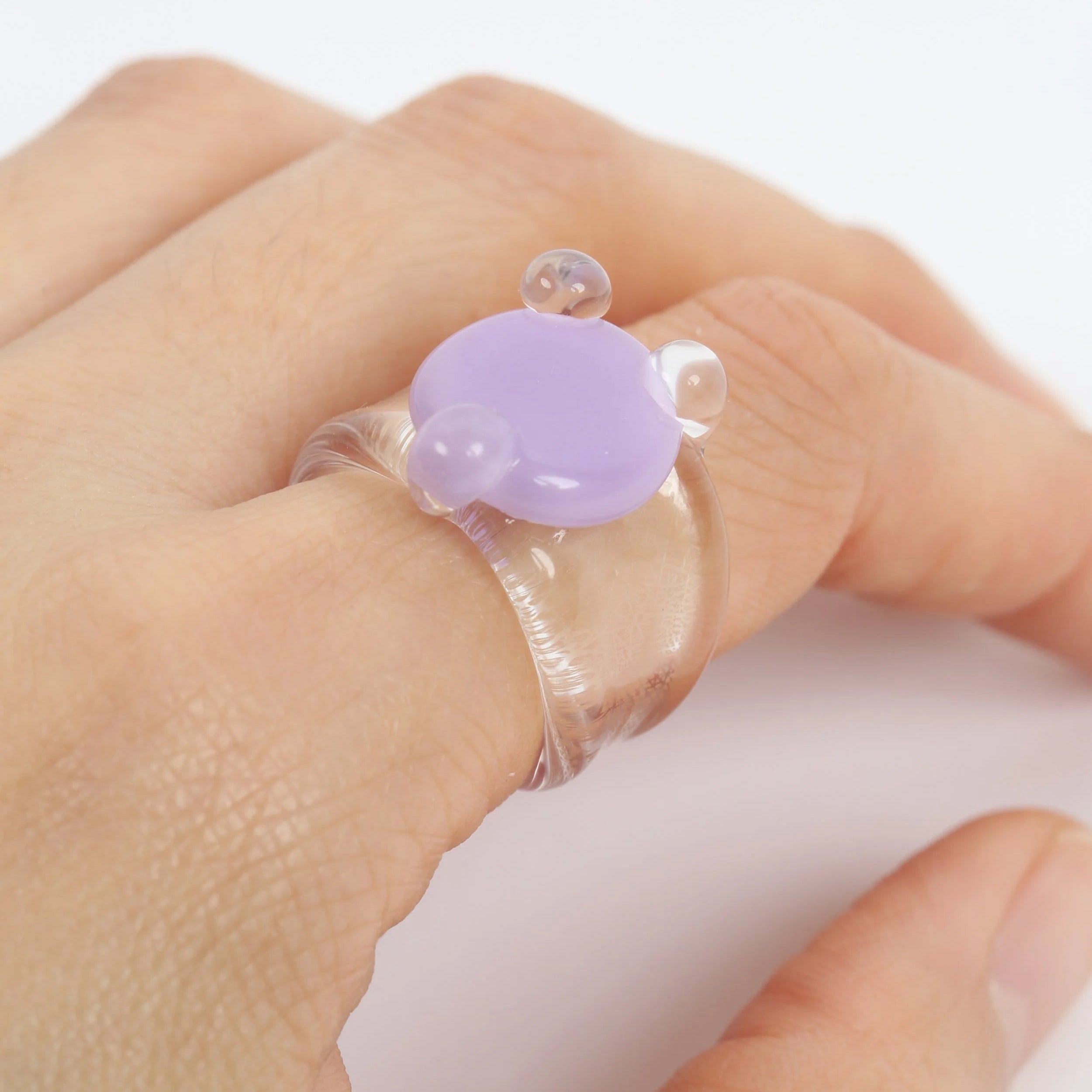 Disc Prong Set Ring by KEANE - At Present Jewelry