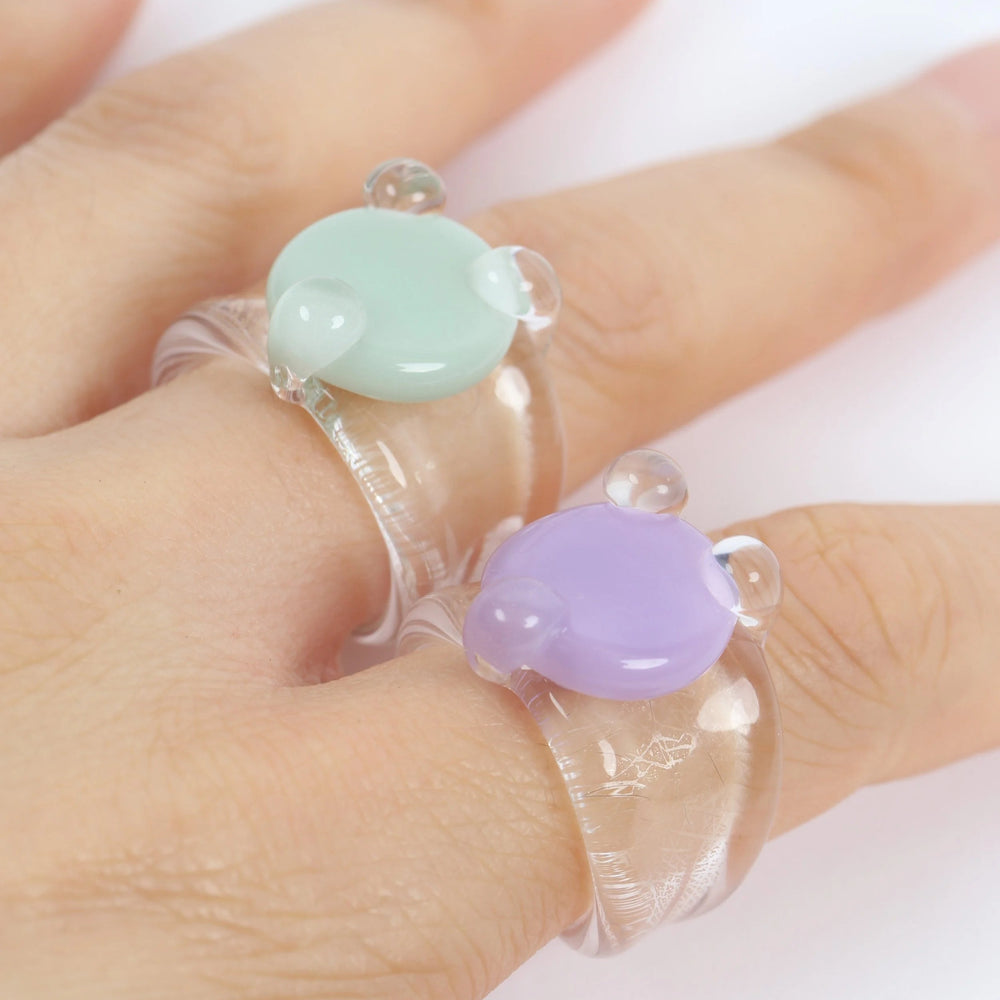 Disc Prong Set Ring by KEANE - At Present Jewelry