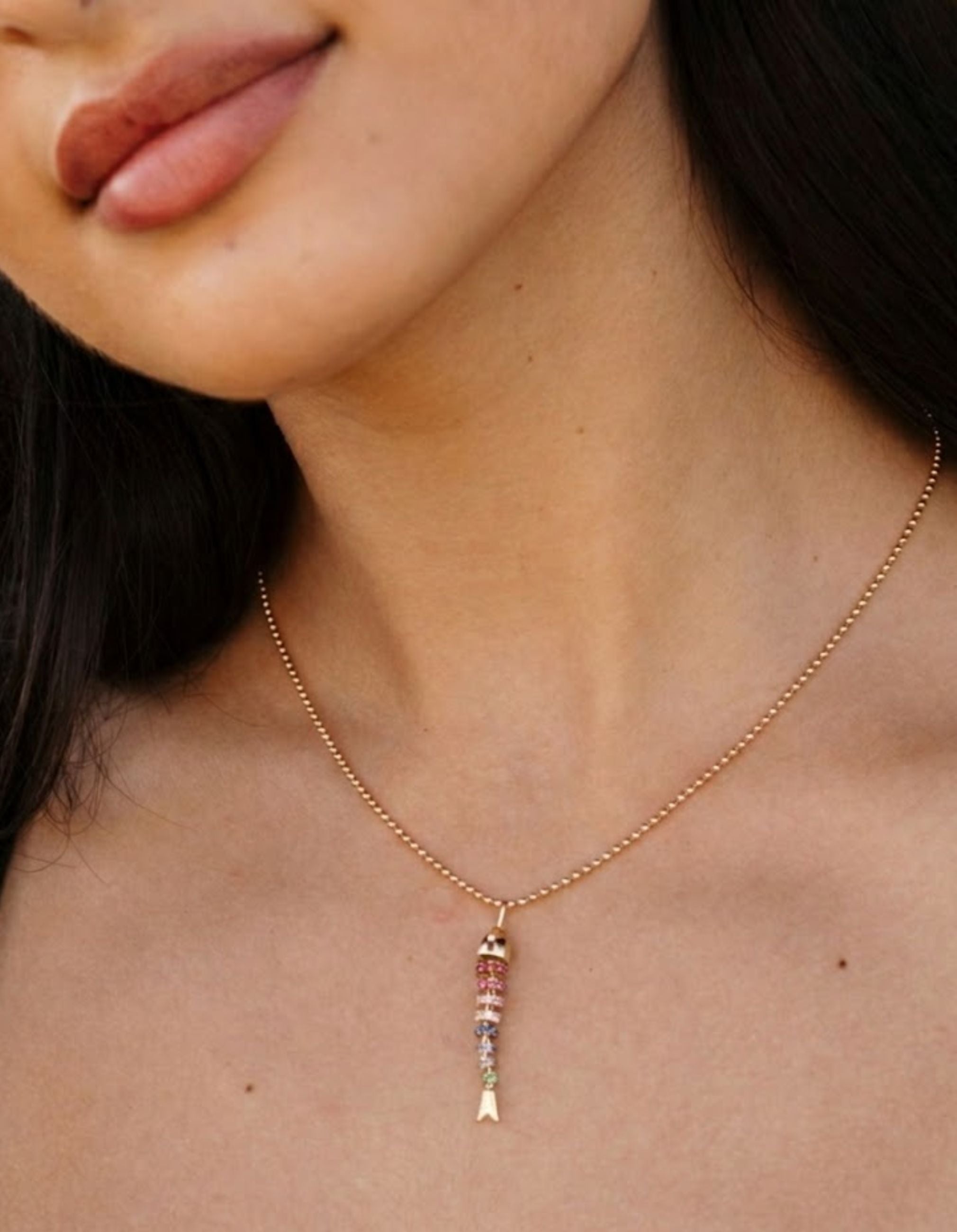 Kinetic Rainbow Poisson Pendant