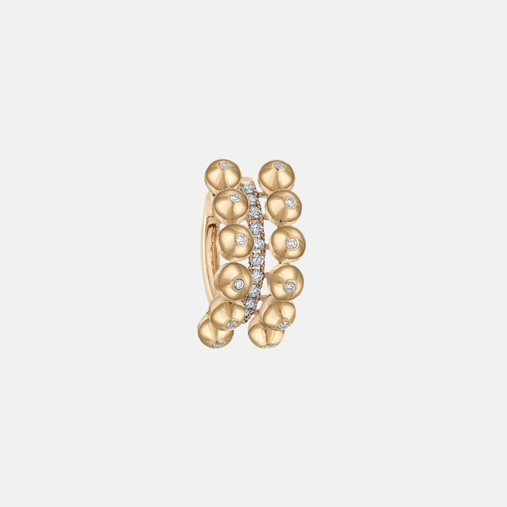 Bubbles Double Row Ear Cuff by Eden Presley - At Present Jewelry