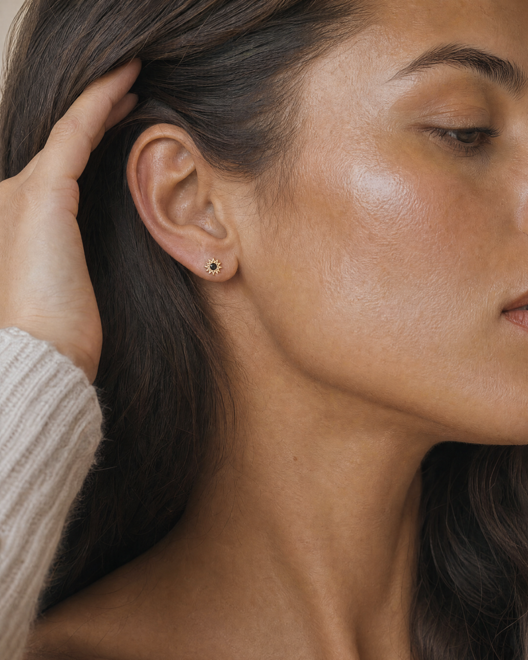 Inverted Diamond Mini Spur Studs