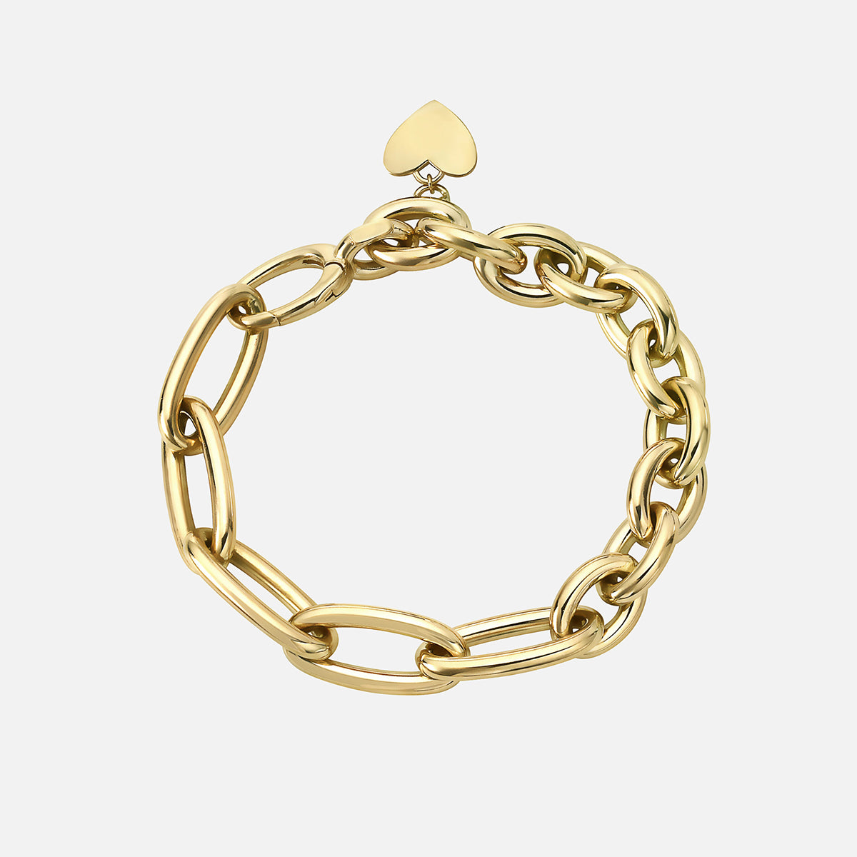 Luca Mixed Oval Paperclip Link Bracelet